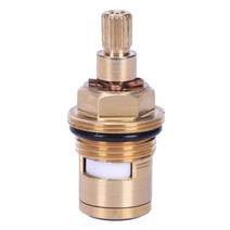 1 PC 교체 황동 세라믹 디스크 탭 밸브 인서트 글 랜드 카트리지 쿼터 턴, 하나, 보여진 바와 같이