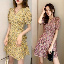 건강-드림_플라워 랩스타일원피스 가운 반팔 비치 로브 바캉스룩 짧은 스커트 바캉스 휴양지 여행 봄여름 여름휴가 허리끈 투웨이 꽃무늬패턴_rjsrkdemf