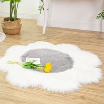 원형 카페트 물 세탁 가능 부드러운 미끄럼방지 거실 안방 원룸 러그 자취방