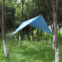 홀라캠핑용 타프 캠핑 사각타프 헥사타프 텐트 그늘막(블루), 상세페이지 참조