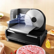 슬라이서 다기능 고기 커터 홈 반자동 양고기 롤 빵 햄 채칼 육절기 민서기 민찌기 절단기, 검은 색, 240V, 호주