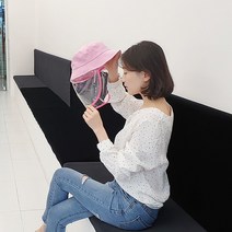 성인용 물놀이 화장 번짐 방지 벙거지 모자