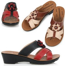 여성 패션 토오픈 뮬 슬리퍼 미들굽 308샌들