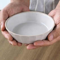 국산 도자기 찬기 반찬 그릇 앞접시 (대), 브라운