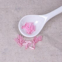 [펠트친구] 분홍 막대비즈/시드비즈/막대비즈/비즈공예재료