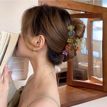 [2종 세트] 04 알록달록 젤리베어 캐릭터 아크릴 집게핀