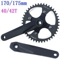 자전거파워미터 마운틴 크랭크 셋 170mm/175mm 암 자전거 104BCD 크라운 40/42T 파워 미터 사이클링 세트