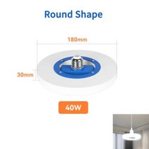 실링팬 대형 천장 무선 타프팬 천정 선풍기 Led 팬 램프 30W 45W 60W 가정용 실내 주방 장식 잎 글로브, Round 40W+1 PCS