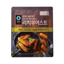 청정원 캠핑음식 리치부어스트 비엔나 소세지 아이들간식 야채볶음 어린이반찬 230g 2개 간단한요리 간편식, 30세트