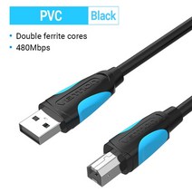 Vention-USB 프린터 케이블 USB 유형 B Male to A 20 캐논 엡손 HP ZJiang 라벨, 01 Blue_03 15m