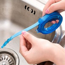 세면대 머리카락 이물질 제거기 싱크대 물막힘 배수구 배관 청소 뚫기 1P