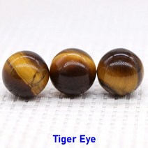 천연 로즈 쿼츠 스톤 비드 자수정 마노 에너지 라운드 볼 힐링 크리스탈 보석 구 쥬얼리 제작 도매 18MM, 20 PCS, Tiger Eye