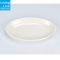 KT 멜라민 흰색 타원형 접시 분식 튀김 떡볶이 그릇 과일 샐러드 플레이트 가벼운 디저트 그릇업소용 브런치 레스토랑 중국집 분식 식기 한식 일식, KJ멜라민_뱅뱅배타원