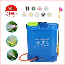 농약분무기 농약살포기 20L 백 분무기 정원 관개 전기 고압 살충제 기계 충전식 리튬 배터리, Lithium battery 16Ah, Lithium battery 16Ah