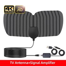글로벌 디지털 TV 용 8K 4K 안테나 1080P 25DB RV 야외 자동차 실내 채널 고 이득 부스터 HD, [09] Antenna andAmplifier