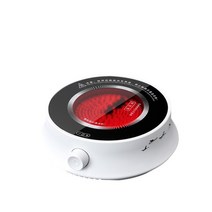 전기레인지 1구 하이라이트 전기 렌지 800W 도자기 스토브 차 소형 가정용 조용한 물 난방 보일러 다기능, white+AU