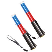 LED 신호봉 전자 호루라기 지시봉 호각 싸이렌 경광봉 안전 경찰 교통 지팡이 3 모드 제어 빨간색 파란색 L, 05 Blue, 1개