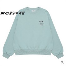 에꼴리에 SH02 여아 봄 걸프렌즈 크롭 맨투맨 심플한 민트 웹툰 크롭티 긴팔 티셔츠 NC중앙로역점 22A0751