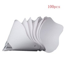 50/100pcs 깔때기 종이 3D 프린터 액세서리 흰색 두꺼운 필터 Photocuring 소모품 수지 일회용 T84D, 02 100 PCS