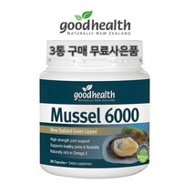 굿헬스 뉴질랜드 초록입홍합 초록홍합 그린머슬 6000mg 초록잎홍합, 굿헬스 초록입홍합 6000mg 100캡