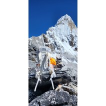 EZMT 이지앰티 백팩서포터 배낭끈 1쌍(2개입) 산악회 표식 백패킹+수저집제공, 레드 플라워