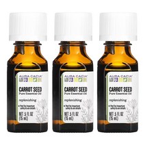 아우라카시아 퓨어 에센셜 당근 씨 캐롯 캐럿 씨드 시드 오일 15ml x3병