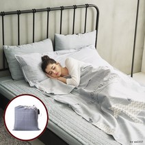 휴대용 침낭 라이너 / 호텔 캠핑 여행용 셀프 커버 가로폭 120cm, 유니콘 그레이