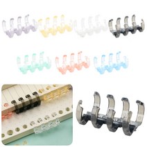 똑딱링 셀프 제본 스프링 루즈 클릭 링 클립링 코일링 플라스틱제본링, 7. (녹색)