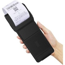 58mm POS 열 영수증 프린터 바코드 리더 블루투스 핸드 헬드 POS 기계 터미널 POS 프린터 모바일 바코드 스캐너 2 인 1, Q10-Black