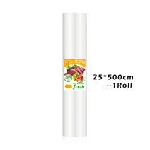 업소용진공포장기 정육진공포장기 생선진공포장 진공 실러 포장 기계 필름 가정용 식품 가방 10 개 포함, 25x500cm+UK