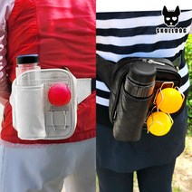 스포츠_ 스컬독 파크골프 파우치 허리 가방 가죽 허리색 힙색, 선택완료