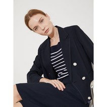 올리비아로렌 신상품 스티치포인트 크롭 단색 카라 정장 자켓 VOCGA3M4131