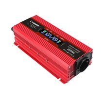녹원(LVYUAN) 수정사인파 인버터 1200W~2000W 12V 24V 220V 60Hz 차량용 캠핑용 차박 캠핑 자동차 인버터, 레드