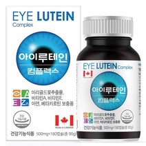 힐링팩토리 아이루테인 컴플렉스 눈 영양제 6개월분 180정 500mg, 1개