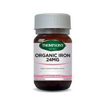 톰슨스 오가닉 철분 24mg 30정