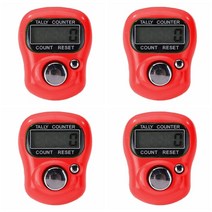 3차원측정기 3차원 미니 마커 및 행 손가락 카운터 LCD 전자 디지털 탈리 바느질 뜨개질 도구, 03 4PCS Red