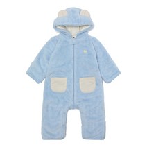 [블루독베이비8] FW23 COZY퍼우주복 HJ 43A1360004 (BLUEDOG BABY 유아 출산 백일 선물 도트 강아지 내복)