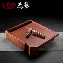 서랍형 보이차 보관함 보이차칼 보이차함 원형케이스 찻잔 다도용품, [전장] 주색 보이차 보관함+흑단칼