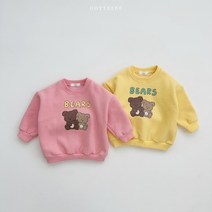 콩알옹알 비비드베어 기모 맨투맨 1세7세 돌 아기 유아 아동 남아 여아 겨울 곰돌이 티셔츠