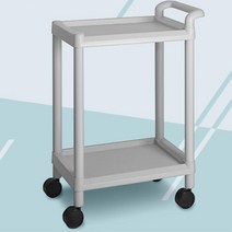 호텔 미니바 리필 소형 플라스틱 2단 핸드카트 무빙트롤리 곰탕집 서빙카, CART-101A