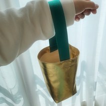 젬마정 골드 텀블러홀더 스트랩컵홀더 컵캐리어 드링크백 미니백