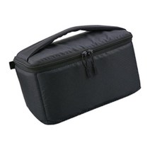 휴대용 낚시 릴 가방 보호 운반 케이스 방수 충격 방지 태클 도구 보관 파우치 홀더, 30cmx19cmx16cm, 나일론 천, 검은색