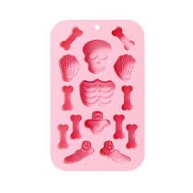 15 캐비티 폰단트 몰드 무스 몰드 캔디 몰드 해골 모양 베이킹 몰드 베이킹 몰드 주방 베이킹 액세서리, PK