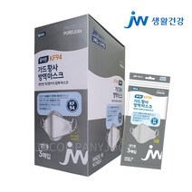 jw중외 퓨어린KF94 가드 황사 방역 마스크(대형 3입) JDCOMPANY, 20개 (60매)