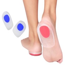 실리콘 뒤꿈치 힐컵 보호 편안한 키높이 젤 깔창