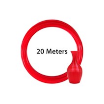 LeoPlas-1.75mm 10 및 20 미터 유연한 소프트 TPU 필라멘트 샘플 3D 프린터 소모품 인쇄 용품 고무 소재, 06 Red 20m 60g
