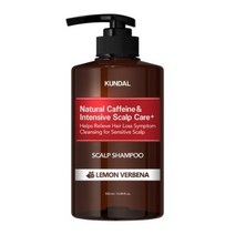 쿤달 카페인 탈모샴푸 레몬버베나향, 500ml, 1개