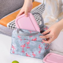 보온 보냉가방 아기 이유식 직장인 런치백 도시락가방, 그레이