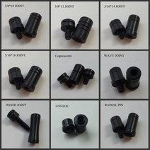 당구 큐 가방 조인트 프로텍터 방사형 웨이브 조인트 옵션 조인트 캡 액세서리, 목재 조인트, 2세트