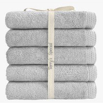 테리파머 호텔 수건 200그램 리본포장 면사, 문그레이, 20개